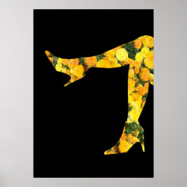 Floral Legs Poster