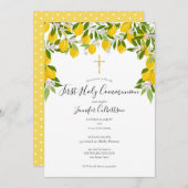 Floral Lemons Greenery  Kaart (Voorkant / Achterkant)