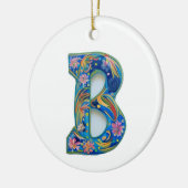Floral Letter B Keramisch Ornament (Links)