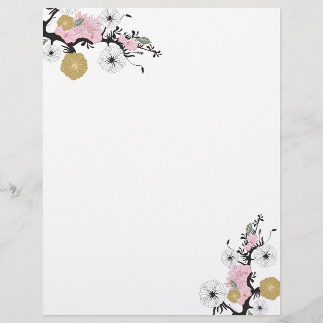 Floral Letterhead (Voorkant)