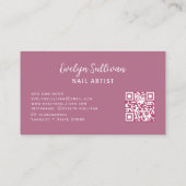 Floral Letters Nails Visitekaartje (Achterkant)