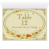  Floral Lijst bruiloft (Binnen Horizontaal (Onder))