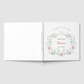 Floral Lijst doop gastenboek (Volledig)