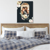 Floral Lijst Foto gepersonaliseerd Canvas Afdruk (Insitu (Slaapkamer))