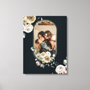 Floral Lijst Foto gepersonaliseerd Canvas Afdruk