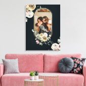 Floral Lijst Foto gepersonaliseerd Canvas Afdruk (Insitu (Woonkamer))