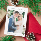 floral lijst foto's bruiloft aankondiging