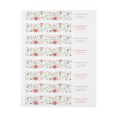 Floral Lijst Holiday Wrap rond Adresetiketten (Vel)
