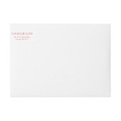 Floral Lijst Holiday Wrap rond Adresetiketten (Voorkant)