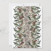  Floral Lijst kerstkaart (Achterkant)