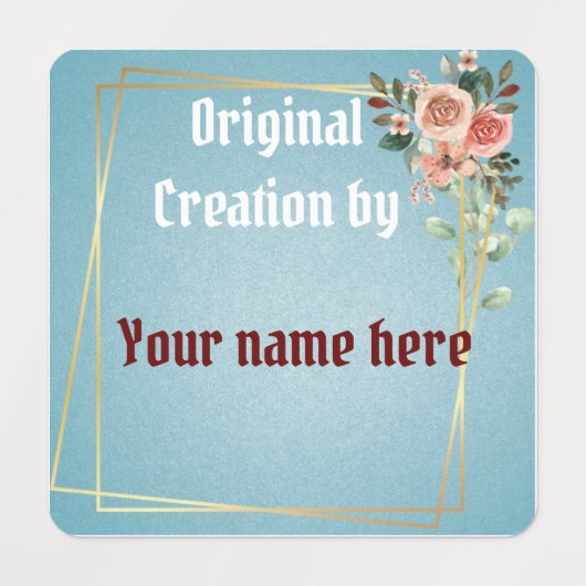 Floral Lijst Labels (Design 1)