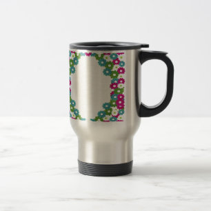 Floral Lijst met de Naam van de Douane Reisbeker