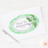 Floral Lijst Ovale Sticker (Envelop)