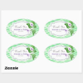 Floral Lijst Ovale Sticker (Vel)