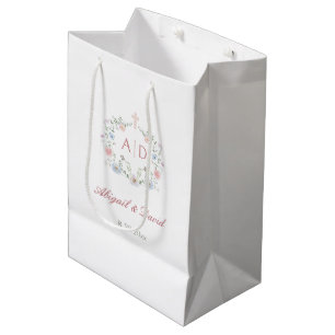 Floral Lijst Religious Wedding Monograms Medium Cadeauzakje