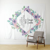 Floral Lijst  Sjabloon Wandkleed (In Situ (horizontaal))