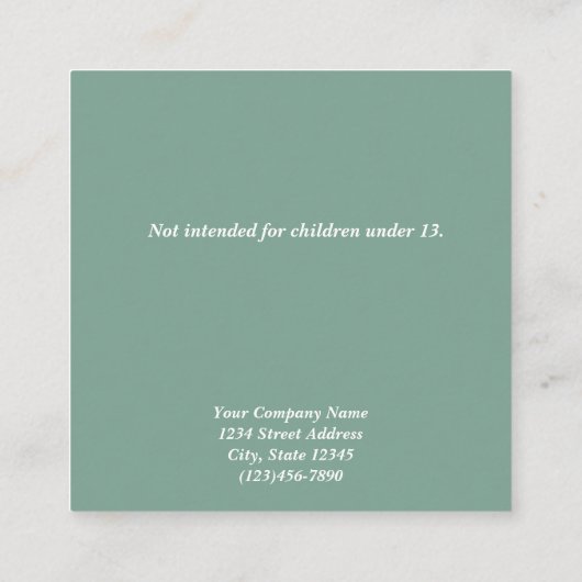 Floral Lijst Stud met Kaarten voor beeldscherm Afsprakenkaartje (Achterkant)