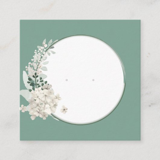 Floral Lijst Stud met Kaarten voor beeldscherm Afsprakenkaartje (Voorkant)