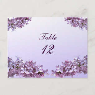 Floral Lila Flowers Weddenschappen Briefkaart