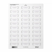 Floral Lilac Frame return address label (Full Sheet)
