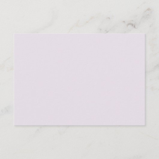 Floral Lilac Lavender Flat Place Card (Achterkant)