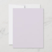 Floral Lilac Lavender Frame Wedding Save The Date (Dos)