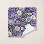 floral lilas (Gant de toilette)