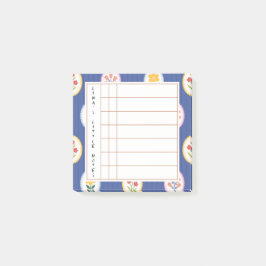 Floral Lined Frame - Blossom Time Sticky Notes