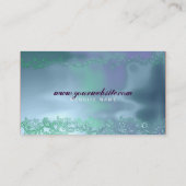 Floral Liquid Aqua Visitekaartje (Achterkant)