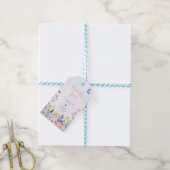 Floral Little Butterfly Verjaardagsfeest Favoriet  Cadeaulabel (Met Touw)