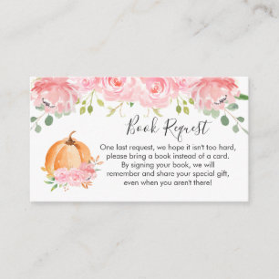 Floral Little Pumpkin Book Request Enclosure Kaart