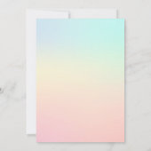 Floral Llama Invitation Anniversaire (Dos)