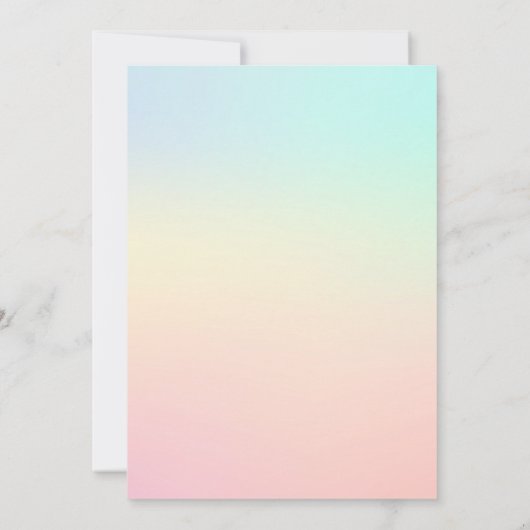 Floral Llama Invitation Anniversaire (Dos)