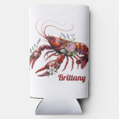 Floral Lobster Crawfish Art Custom (Achterkant)