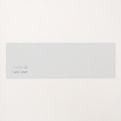 Floral Lotus Gray Unalome Yoga Mat (Achterkant (horizontaal))