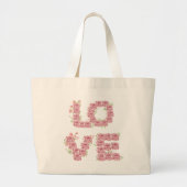 Floral Love Canvas tas (Voorkant)