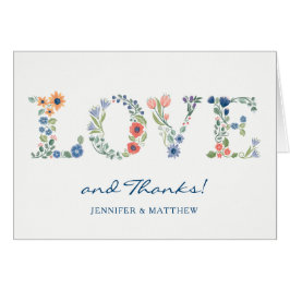 Floral LOVE Dank je wel