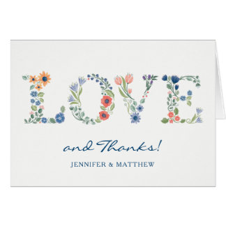 Floral LOVE Dank je wel