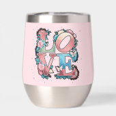 Floral LOVE Design avec Bouteille d'eau papillons (Arrière)