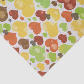 Floral Love Hearts Pattern Pink Tissuepapier (Detail)