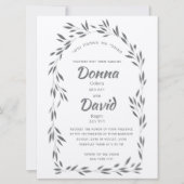 Floral Love Mariage juif Invitations (Devant)