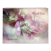 Floral Love Quotes 2023 Calendar Kalender (Hoes)