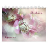 Floral Love Quotes 2023 Calendar Kalender (Hoes)