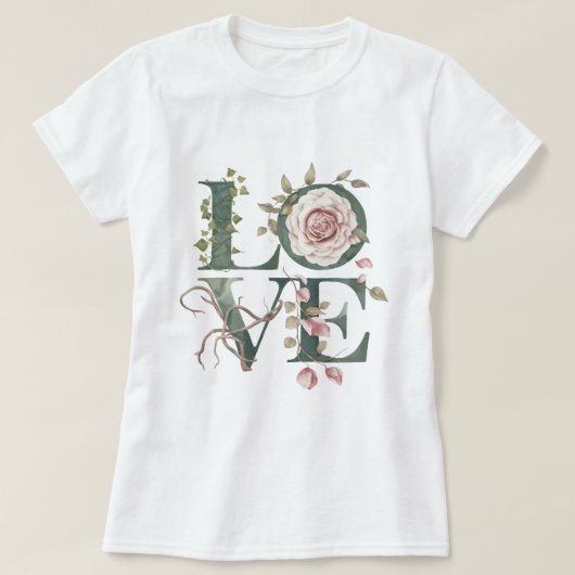 Floral Love T-shirt (Design voorkant)