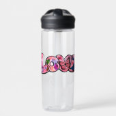 Floral Love Typography  Waterfles (Voorkant)