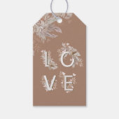 Floral LOVE Valentijns Cadeaulabel (Voorkant)