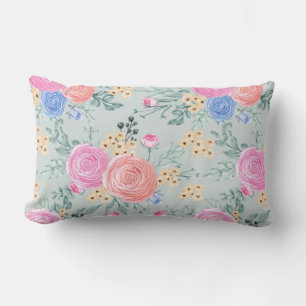 Floral Lumbar Pillow Kussen
