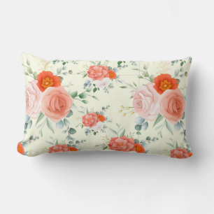 Floral Lumbar Pillow Kussen