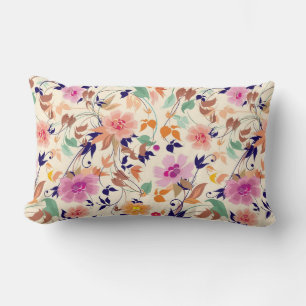 Floral Lumbar Pillow Kussen