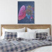 Floral lungs anatomie canvas (Insitu (Slaapkamer))